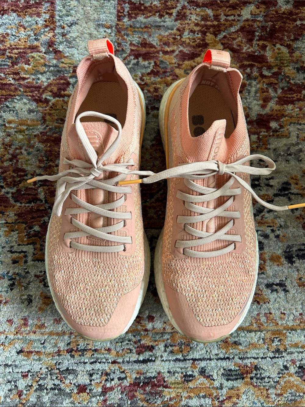 adidas Women’s Pink Knit Lace-Up Trail Running shoes